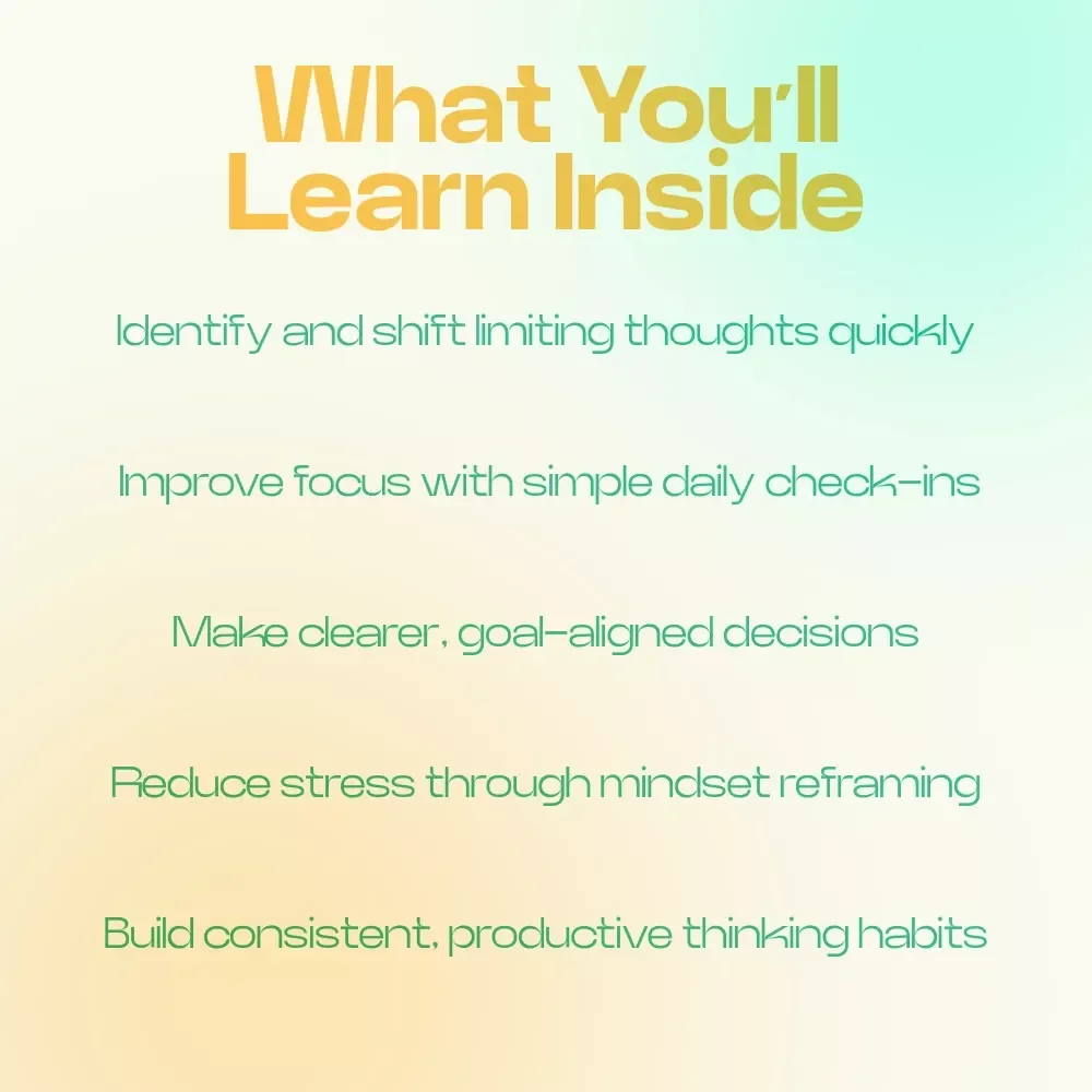 Run a Daily Mindset Reset With AI – AI Routines for Daily Mindset Checks Checklist, Productivity & Focus Reset Guide, Digital Download