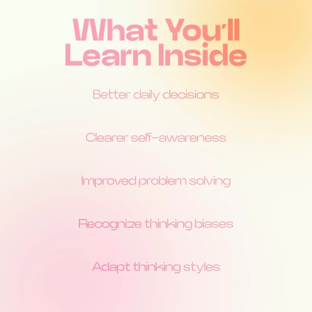 How Your Mind Is Wired to Think – A Deep Dive into How Personality Affects Thinking Style | Self-Discovery eBook, Cognitive Growth Guide, Decision-Making & Mindset Workbook