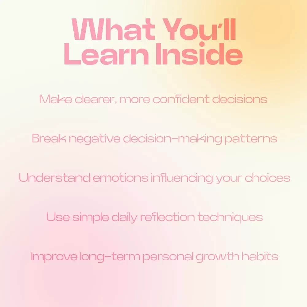 Better Decisions Start With Self Reflection – A Practical Guide on how self reflection improves decisions, Mindset Growth & Smarter Choices