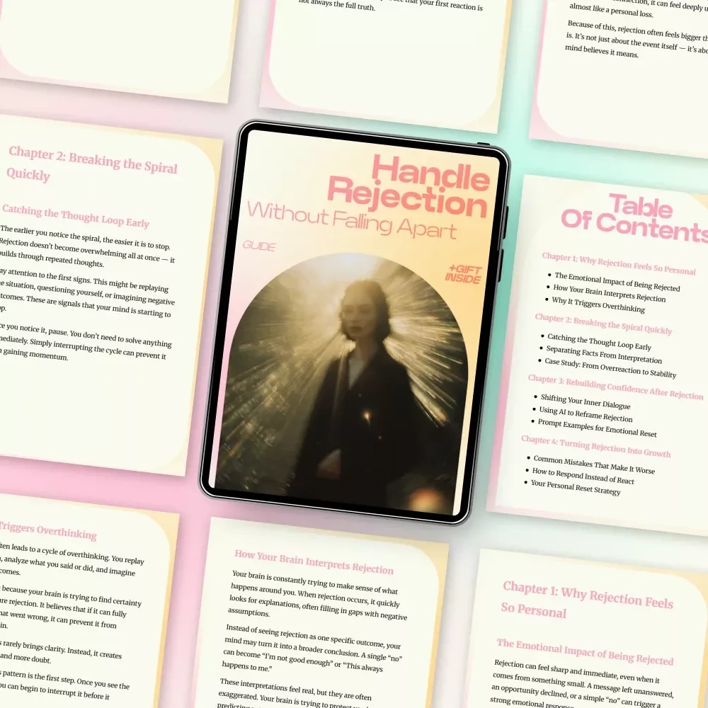 Handle Rejection Without Falling Apart – A Powerful Guide on how to handle rejection without spiraling, Build Emotional Resilience & Confidence Reset Toolkit