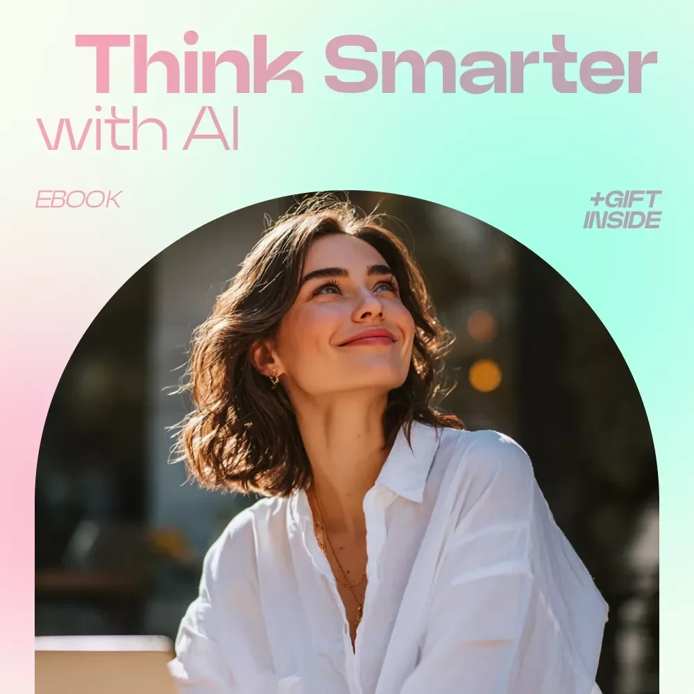 Think Smarter With AI – How to Think With AI Not Just Use It | AI Thinking Guide, Prompt Strategy eBook, Digital Download for Smarter Decision Making