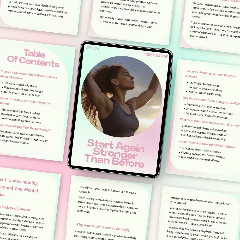 Start Again Stronger Than Before | How to Recover Mentally After Setbacks eBook, Mental Strength Guide, Confidence Rebuild Checklist, Resilience & Mindset Reset Digital Download