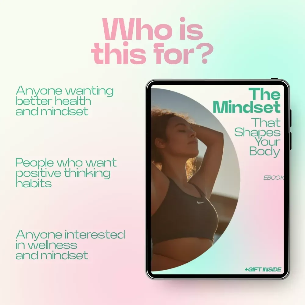 The Mindset That Shapes Your Body | How Beliefs Affect Health eBook, Mind-Body Connection Guide, Wellness Mindset Reset, Digital Download