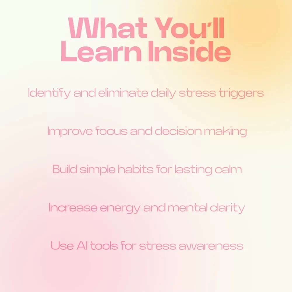 Life Feels Different Without Stress Guide – why freedom from stress matters, Digital eBook for Calm Living, Burnout Recovery & Mind Clarity