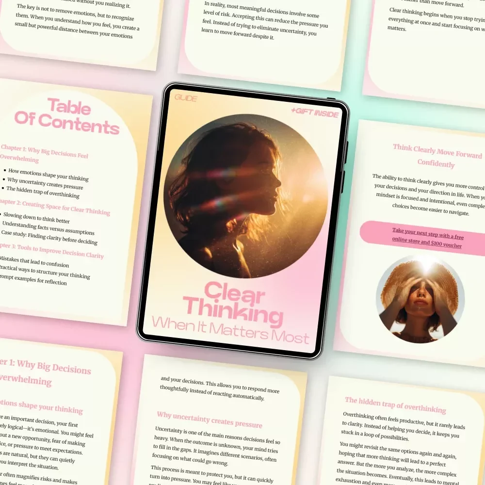 Clear Thinking When It Matters Most – A Practical Guide on How to Think Clearly Before Big Decisions, Reduce Overthinking & Build Confident Judgment
