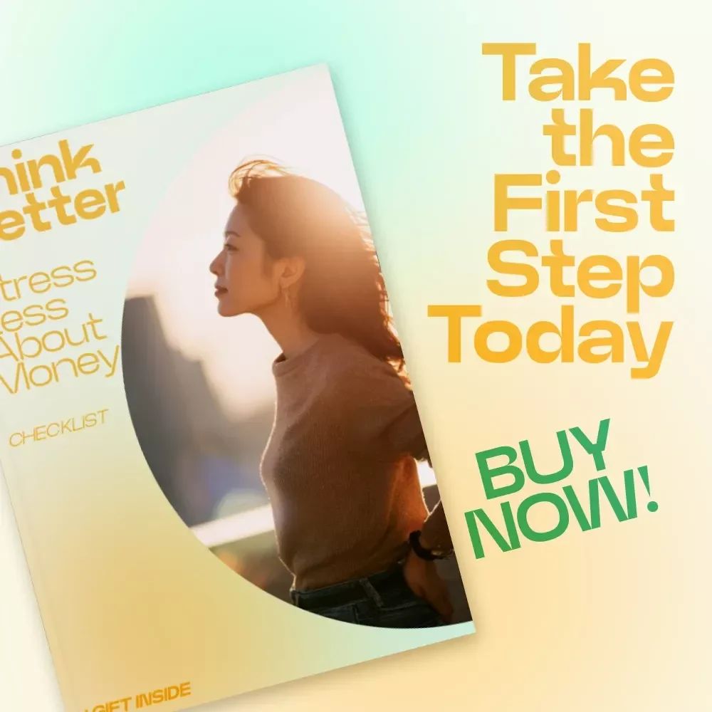 Think Better Stress Less About Money Checklist – How Thinking Affects Financial Stress, Mindset Shift Guide for Financial Clarity & Control, Printable Money Mindset Reset Tool