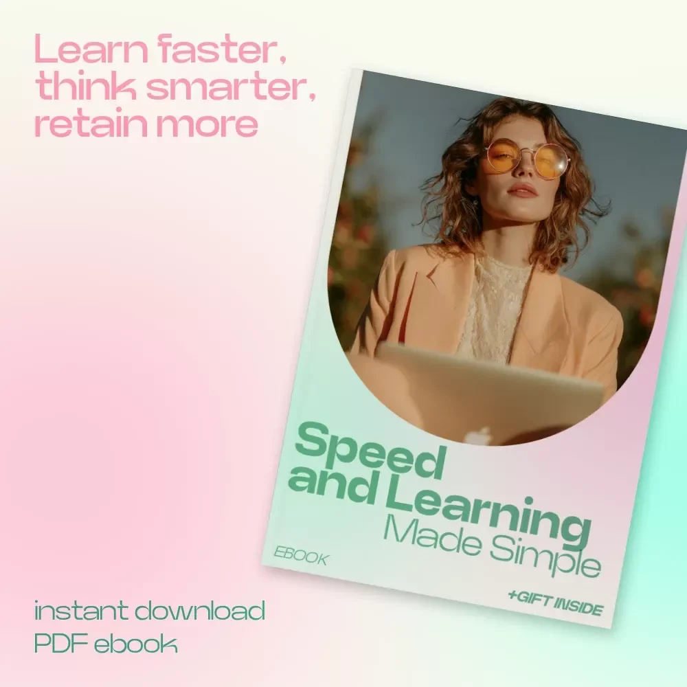 Speed and Learning Made Simple – How Thinking Speed Affects Learning Guide, Brain Training eBook, Study Skills, Cognitive Processing & Focus Improvement Digital Download