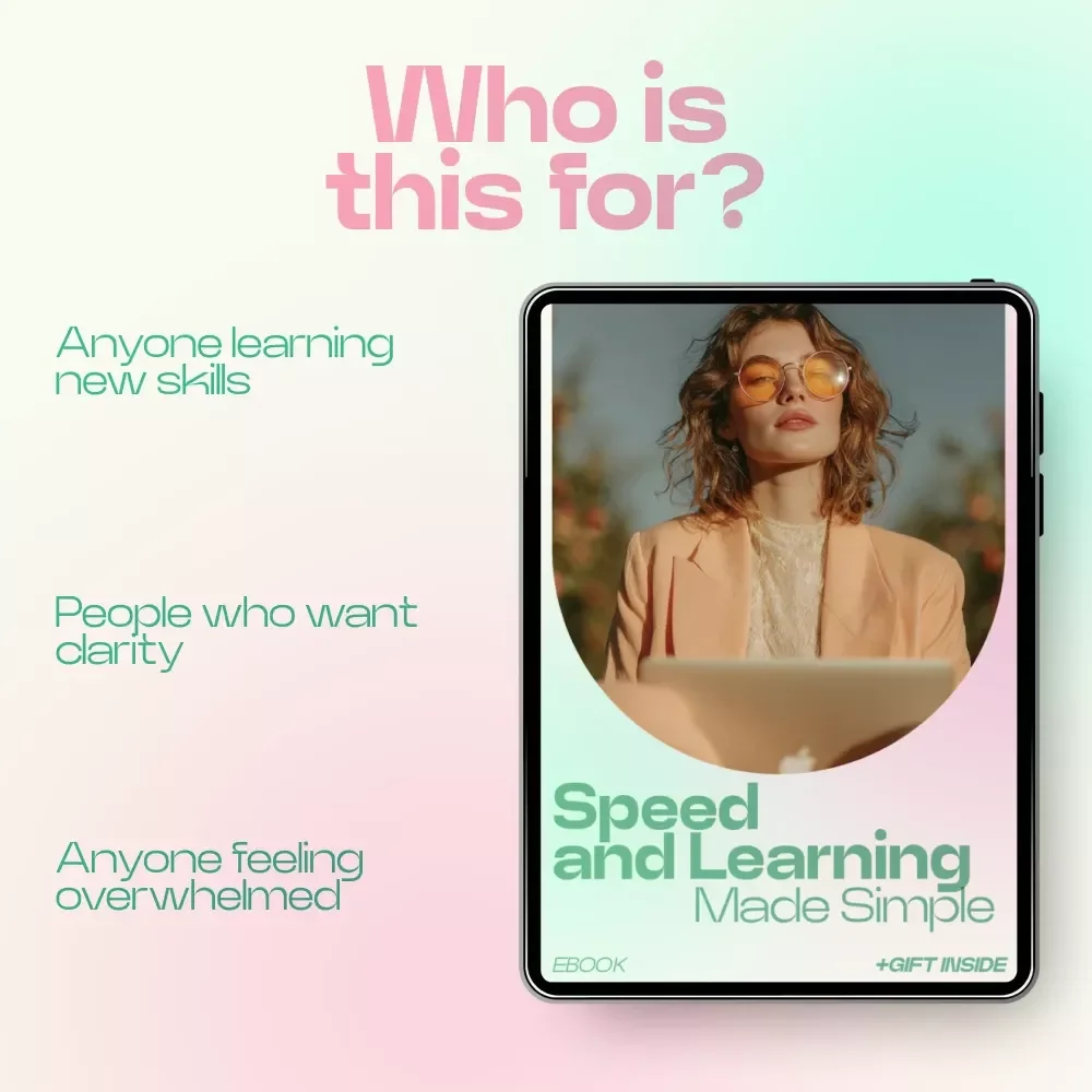 Speed and Learning Made Simple – How Thinking Speed Affects Learning Guide, Brain Training eBook, Study Skills, Cognitive Processing & Focus Improvement Digital Download