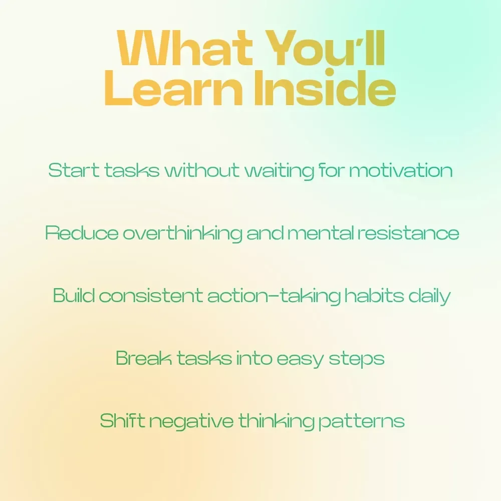 The Thinking Patterns That Drive Motivation Checklist – how thought patterns affect motivation, mindset reset, productivity habits, instant digital download