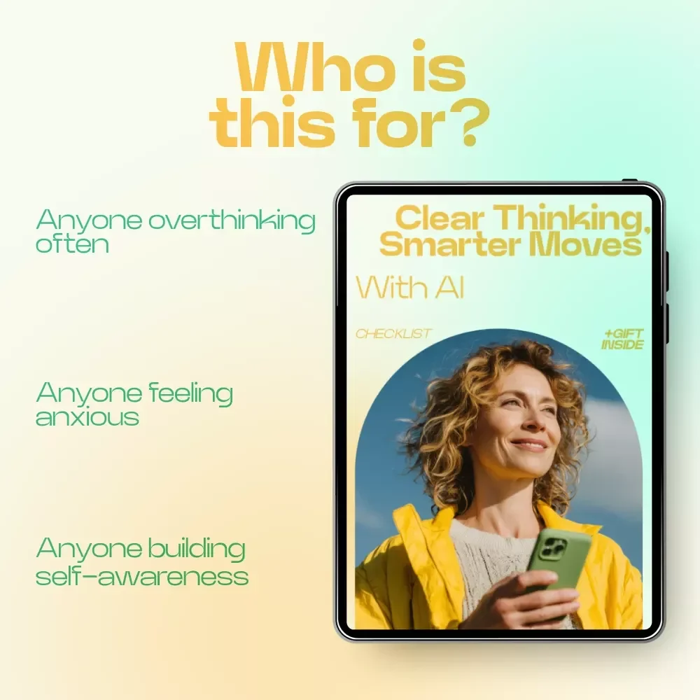 Clear Thinking, Smarter Moves With AI – Checklist for ai help with negative thought tracking, Mental Clarity & Thought Pattern Reset Guide
