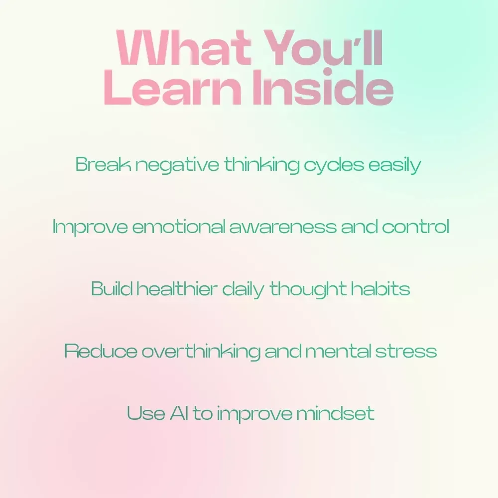 Think Better Feel Happier – How Thinking Style Affects Happiness eBook Guide, Mindset Reset Workbook, Positive Thinking & Emotional Balance Digital Download