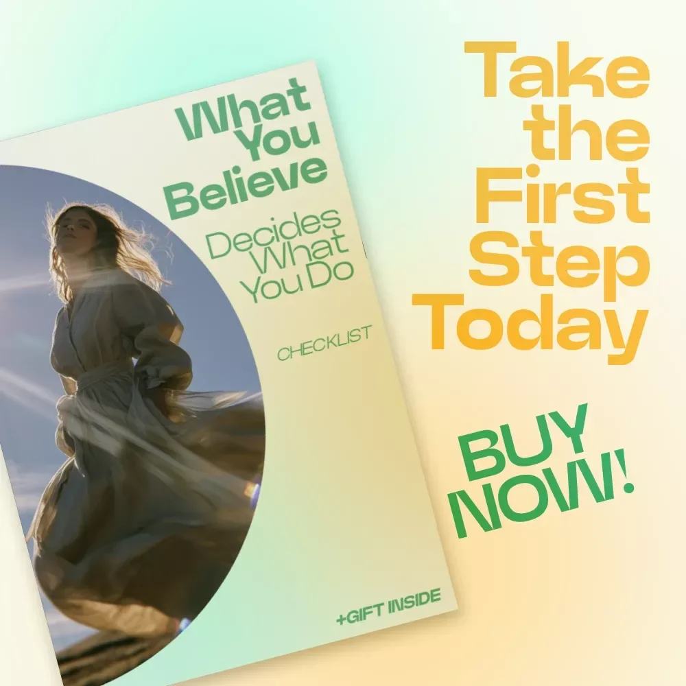 What You Believe Decides What You Do – Checklist for Understanding How Beliefs Affect Daily Decisions, Mindset Reset Guide, Productivity & Self-Growth Digital Download