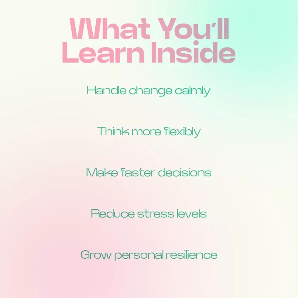 Build Adaptability Step by Step | How to Develop Adaptability eBook Guide for Personal Growth, Resilience & Life Skills
