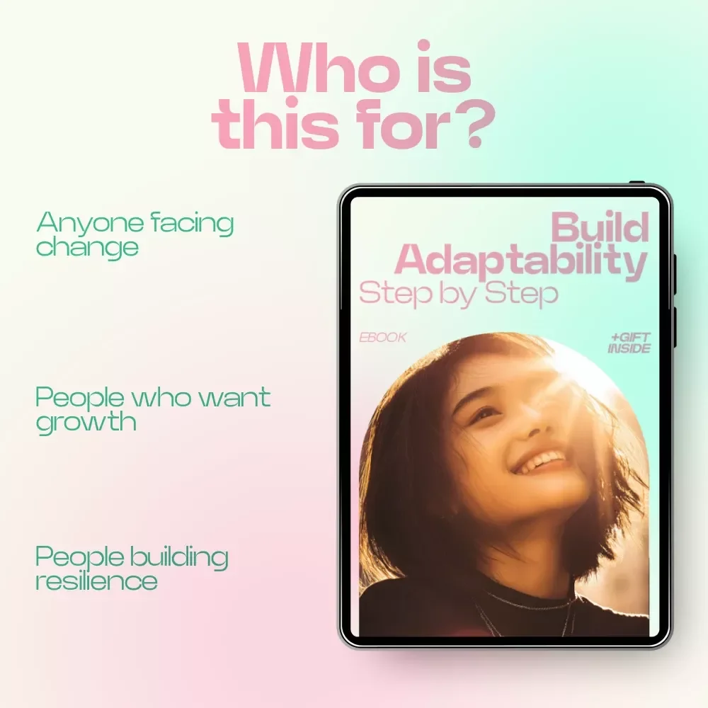 Build Adaptability Step by Step | How to Develop Adaptability eBook Guide for Personal Growth, Resilience & Life Skills