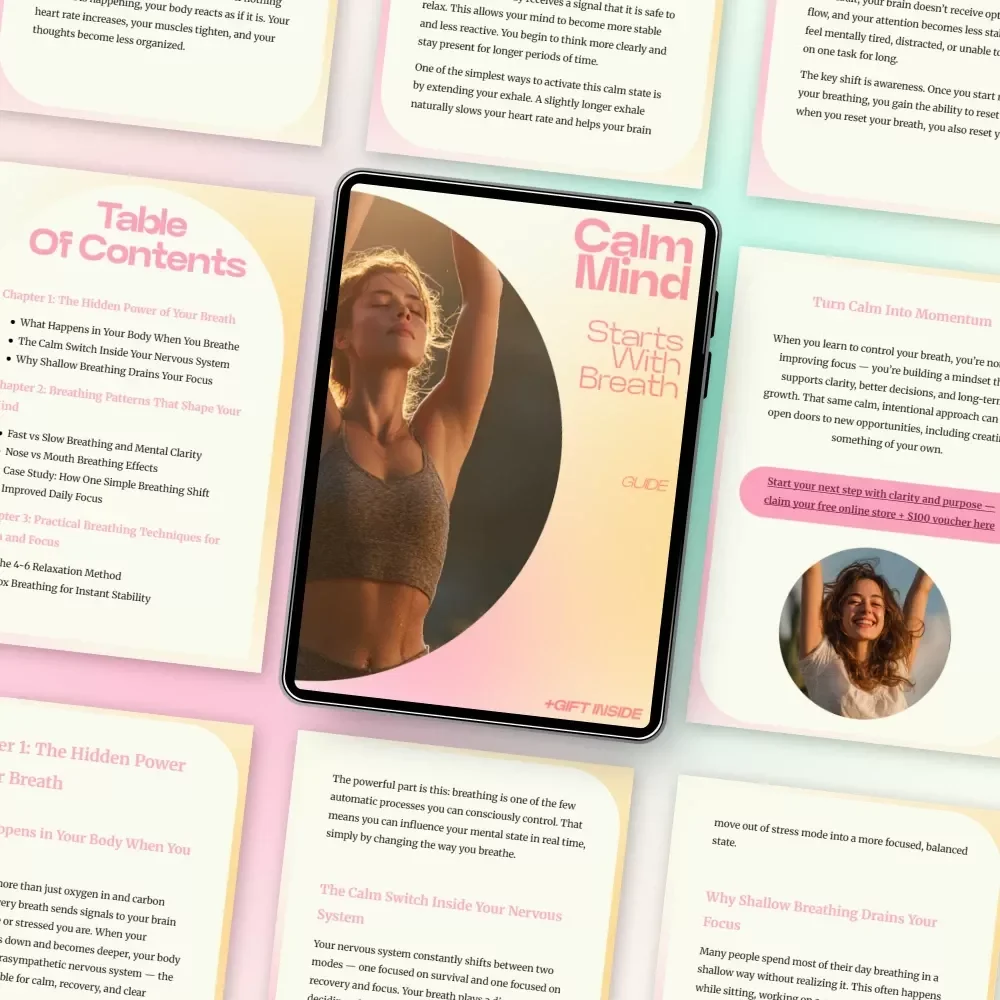 Calm Mind Starts With Breath – A Science-Based Guide on how breathing affects calm and focus for Mental Clarity, Stress Relief & Daily Focus Reset