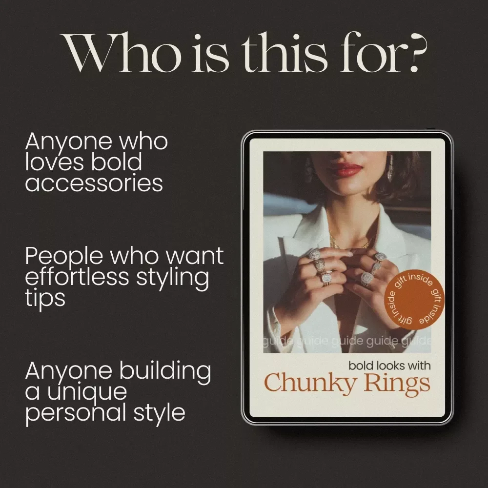 Bold Looks With Chunky Rings – The Ultimate Chunky Rings Styling Guide for Statement Jewelry, Modern Fashion, and Effortless Everyday Style