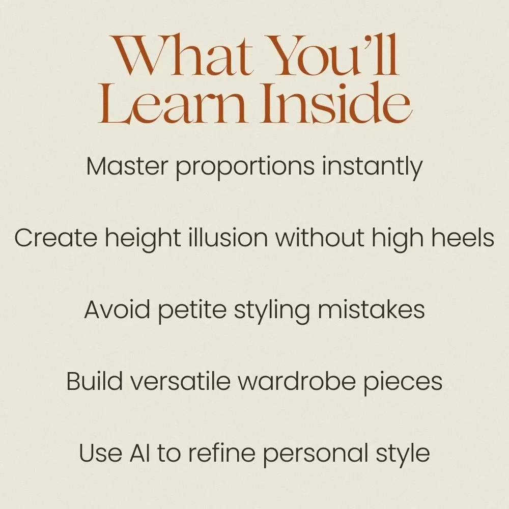 Petite Style That Stands Out – Ultimate Guide with Petite Styling Tips for Effortless Chic, Flattering Outfits & Confident Everyday Looks (Digital Download)