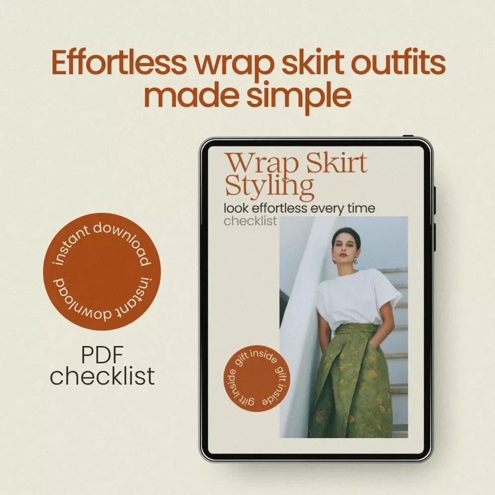 Wrap Skirt Styling Checklist Look Effortless Every Time – wrap skirt how to wear Guide, Outfit Planning Checklist, Style System Download