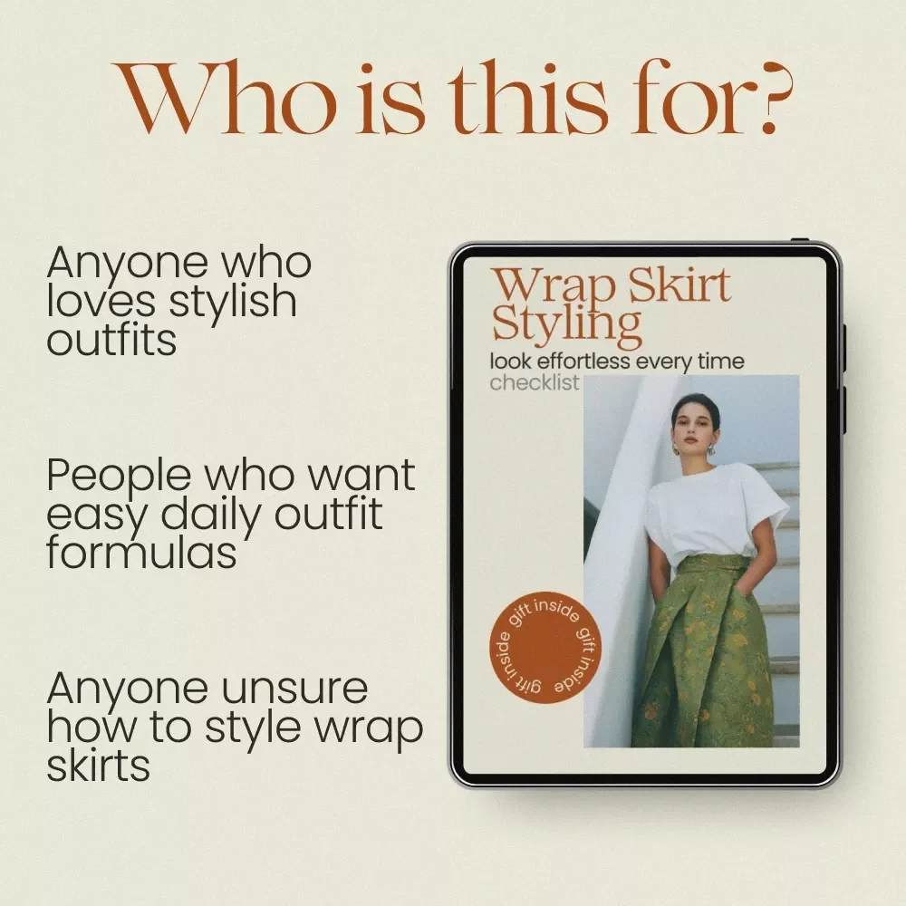 Wrap Skirt Styling Checklist Look Effortless Every Time – wrap skirt how to wear Guide, Outfit Planning Checklist, Style System Download