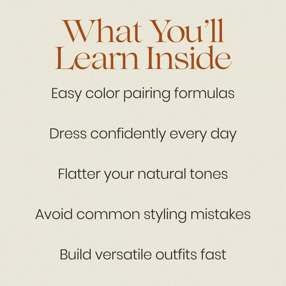 Wear Color With Confidence Every Day – The Ultimate Guide to Color Blocking for Beginners, Easy Outfit Formulas, Bold Styling eBook, Digital Download