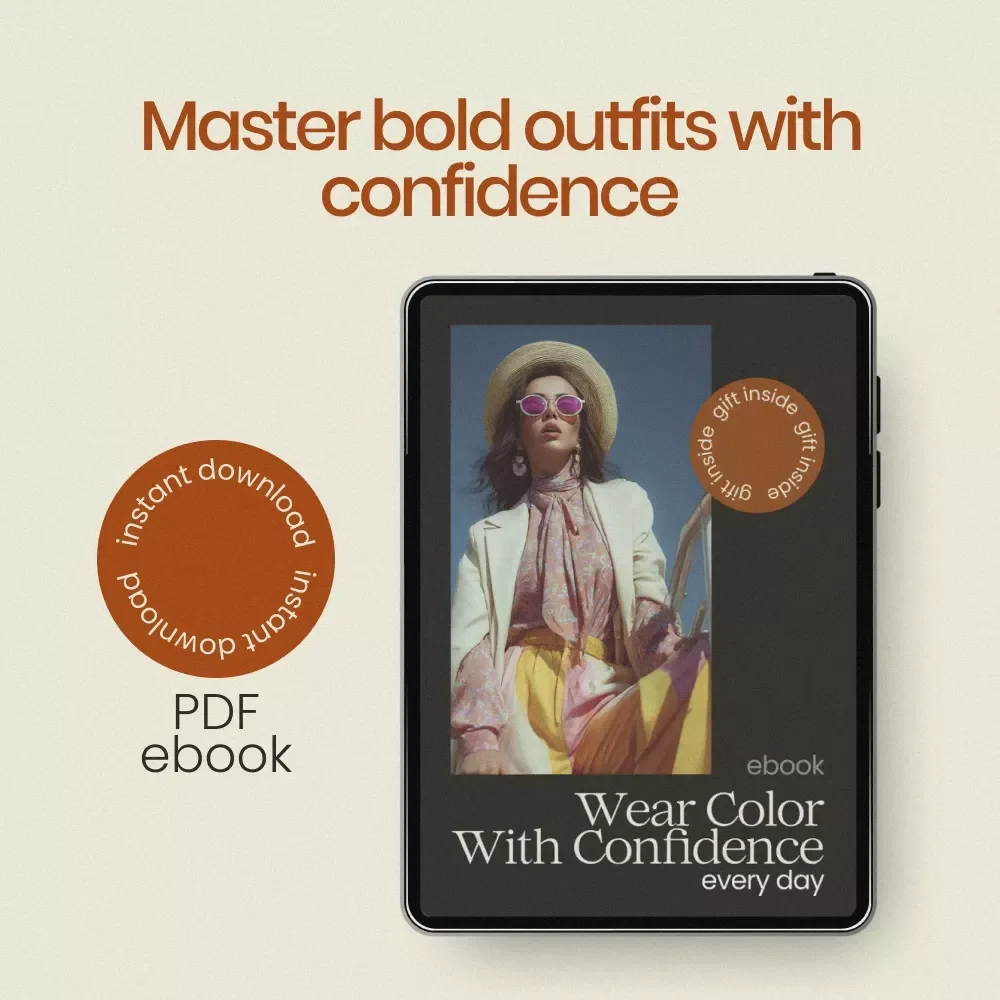 Wear Color With Confidence Every Day – The Ultimate Guide to Color Blocking for Beginners, Easy Outfit Formulas, Bold Styling eBook, Digital Download