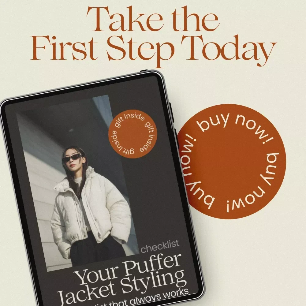 Puffer Jacket Styling Made Simple Checklist | How to Style a Puffer Jacket for Spring Outfits, Effortless Layering Guide, Capsule Wardrobe Styling Tool