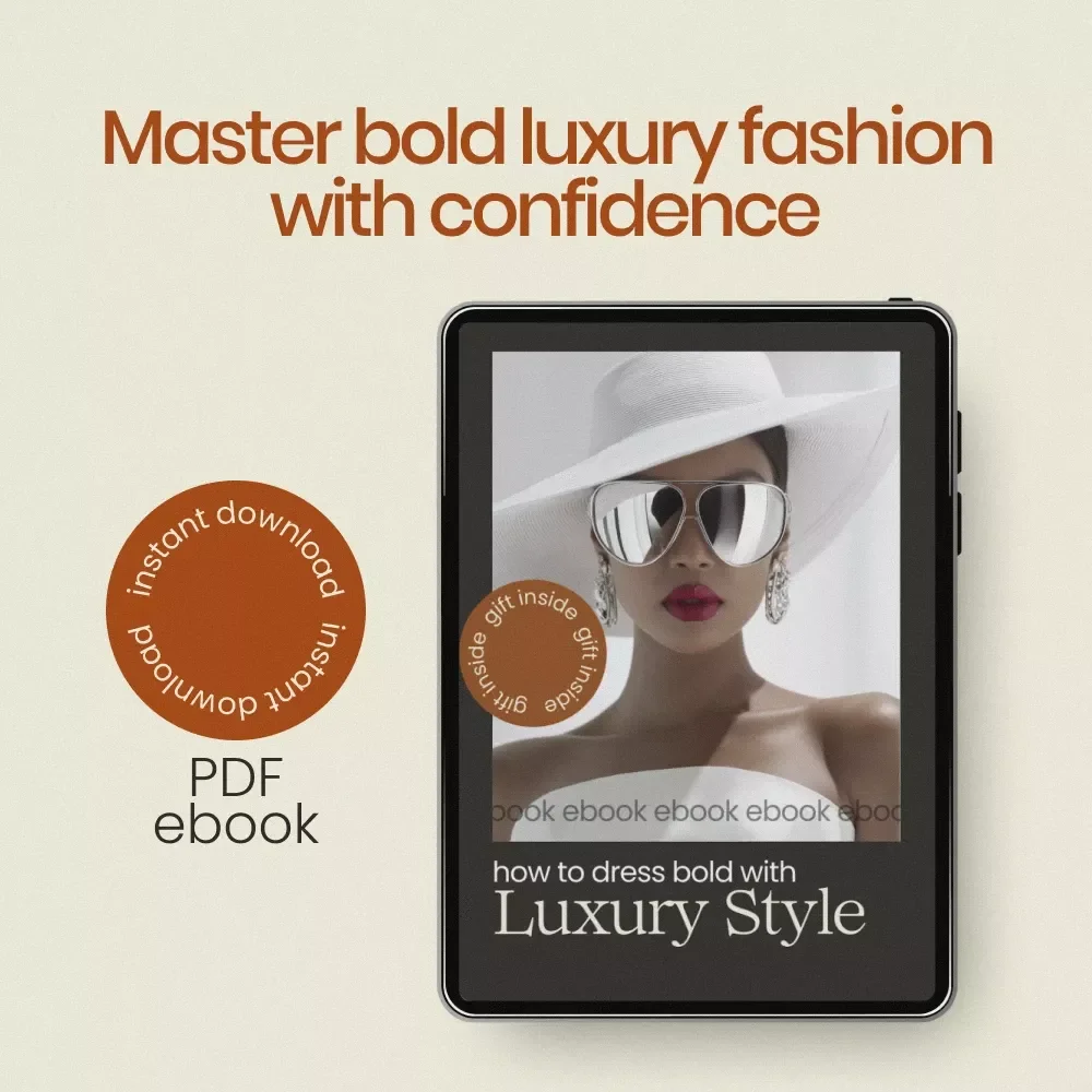 How to Dress Bold With Luxury Style – Loud Luxury Styling Ebook, Statement Fashion Guide, High-End Bold Outfit Workbook, Personal Style Transformation Digital Download