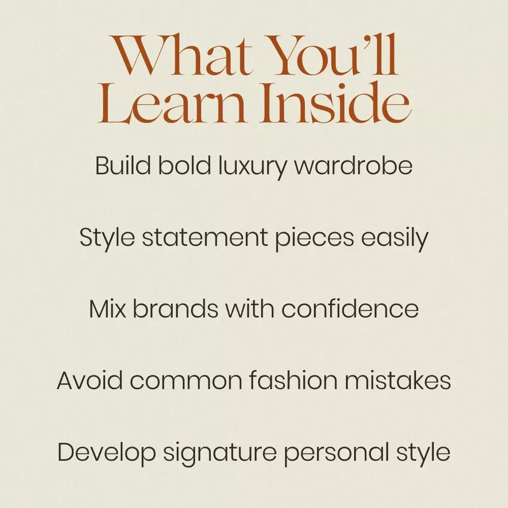 How to Dress Bold With Luxury Style – Loud Luxury Styling Ebook, Statement Fashion Guide, High-End Bold Outfit Workbook, Personal Style Transformation Digital Download