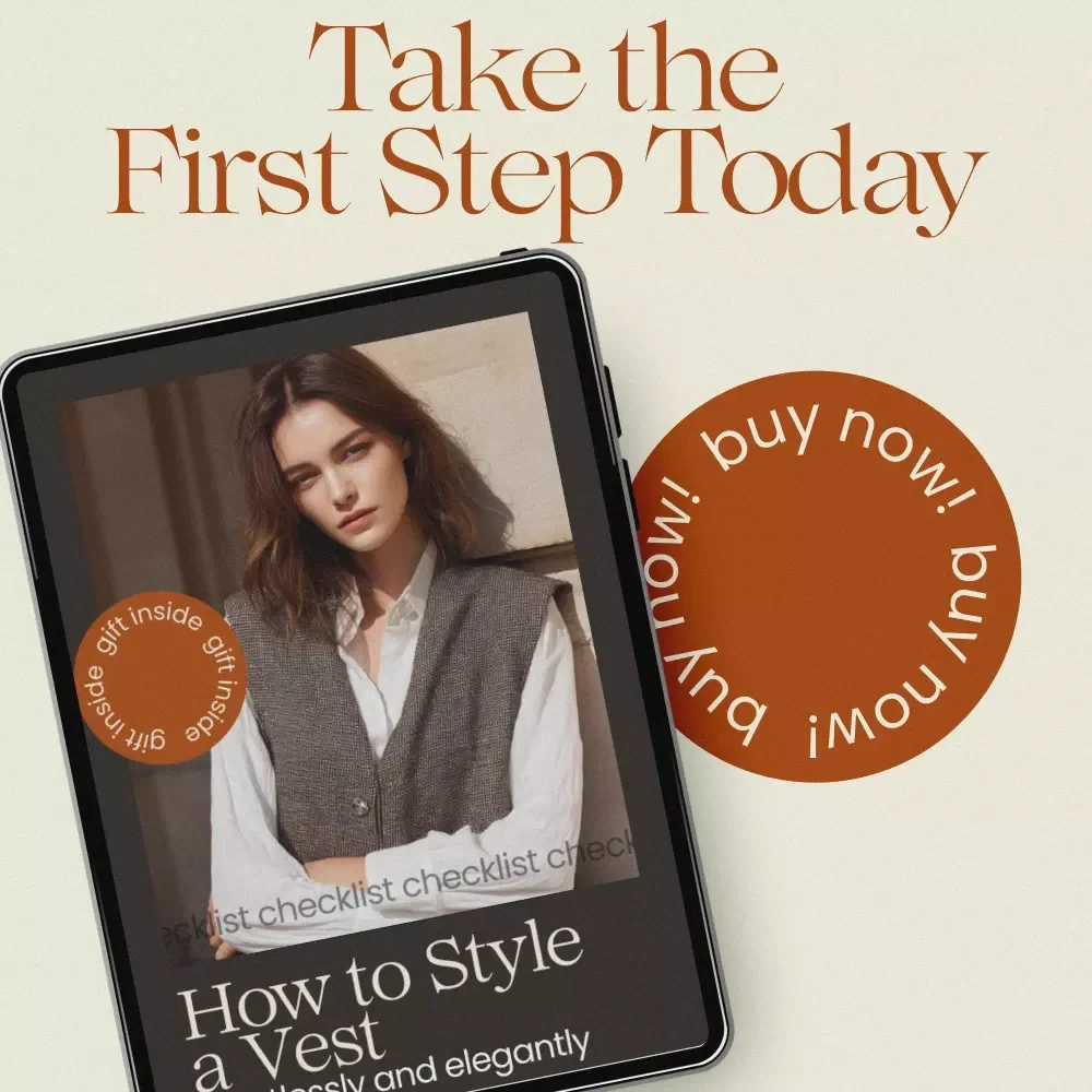 How to Style a Vest Effortlessly and Elegantly – Chic Vest Outfit Ideas for Women Checklist, Capsule Wardrobe Styling Guide, Modern Fashion PDF Download