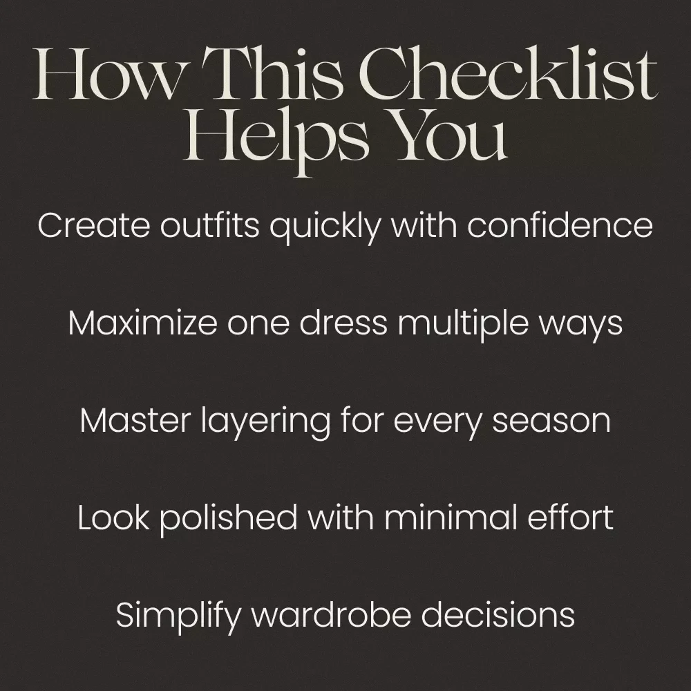 Master the Art of Styling a Sweater Dress – How to Style a Sweater Dress Checklist, Outfit Guide, Capsule Wardrobe Styling Tips, Digital Download