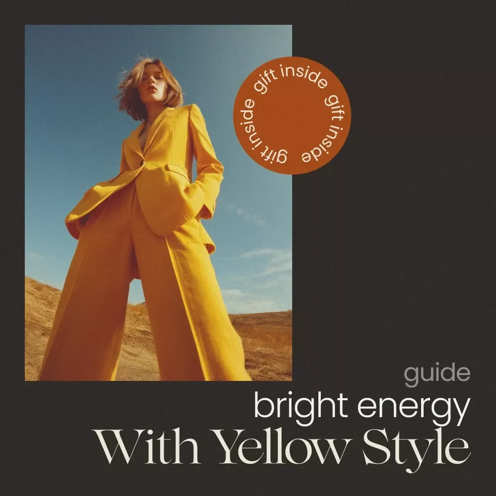 Bright Energy With Yellow Style Guide for Yellow Color Outfits | Digital Fashion eBook, Outfit Styling Tips, Color Confidence & AI Styling Workbook