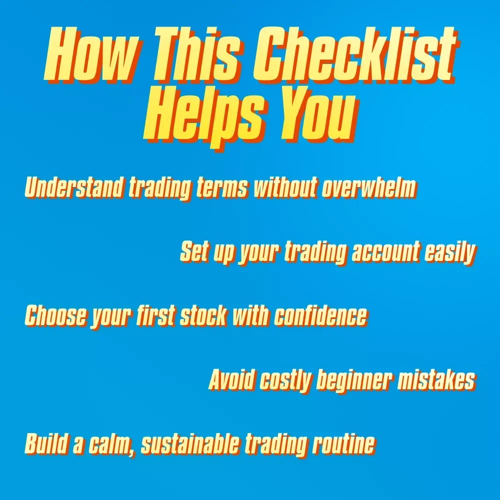 The No-Panic Beginner’s Checklist to Trading Shares Like a Pro | Learn How to Trade Shares | Digital Download Guide