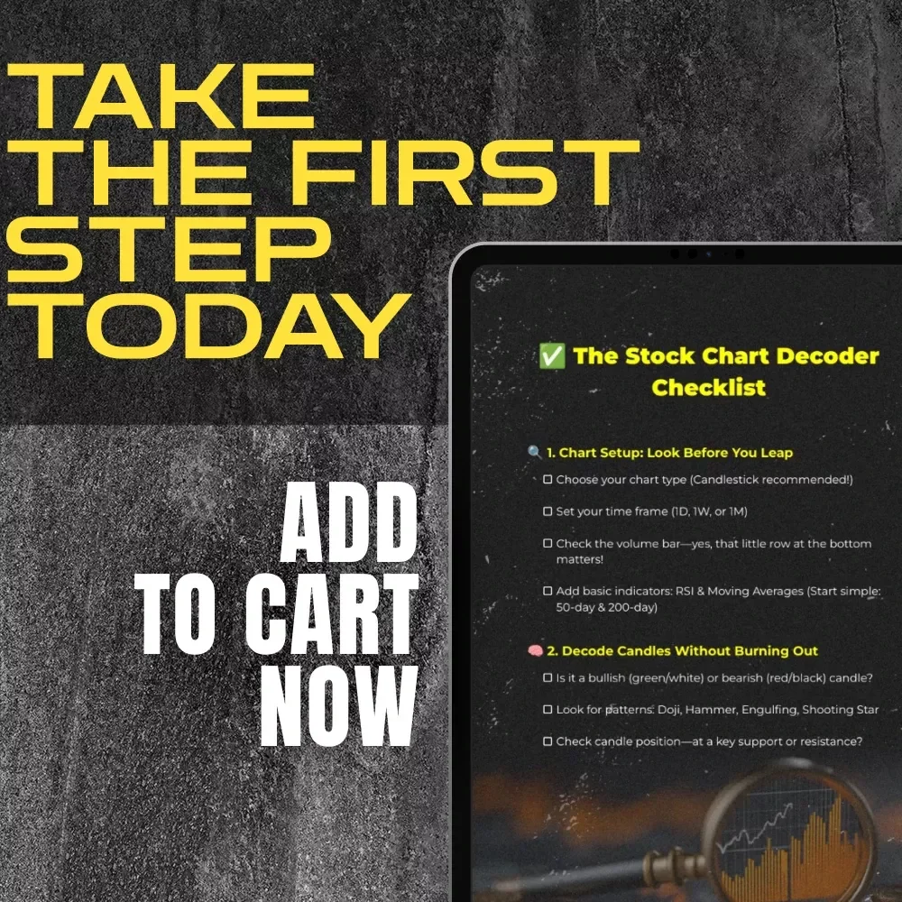 The Stock Chart Decoder Checklist | How to Read Stock Charts Guide | Digital Download for Beginners & Traders