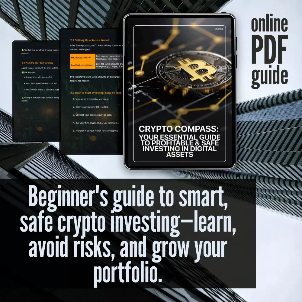 Crypto Compass: Your Essential Guide to Profitable & Safe Investing in Digital Assets | Crypto Investment 101: Maximize Profits & Minimize Risks! | Digital Download eBook & Checklist for Beginners