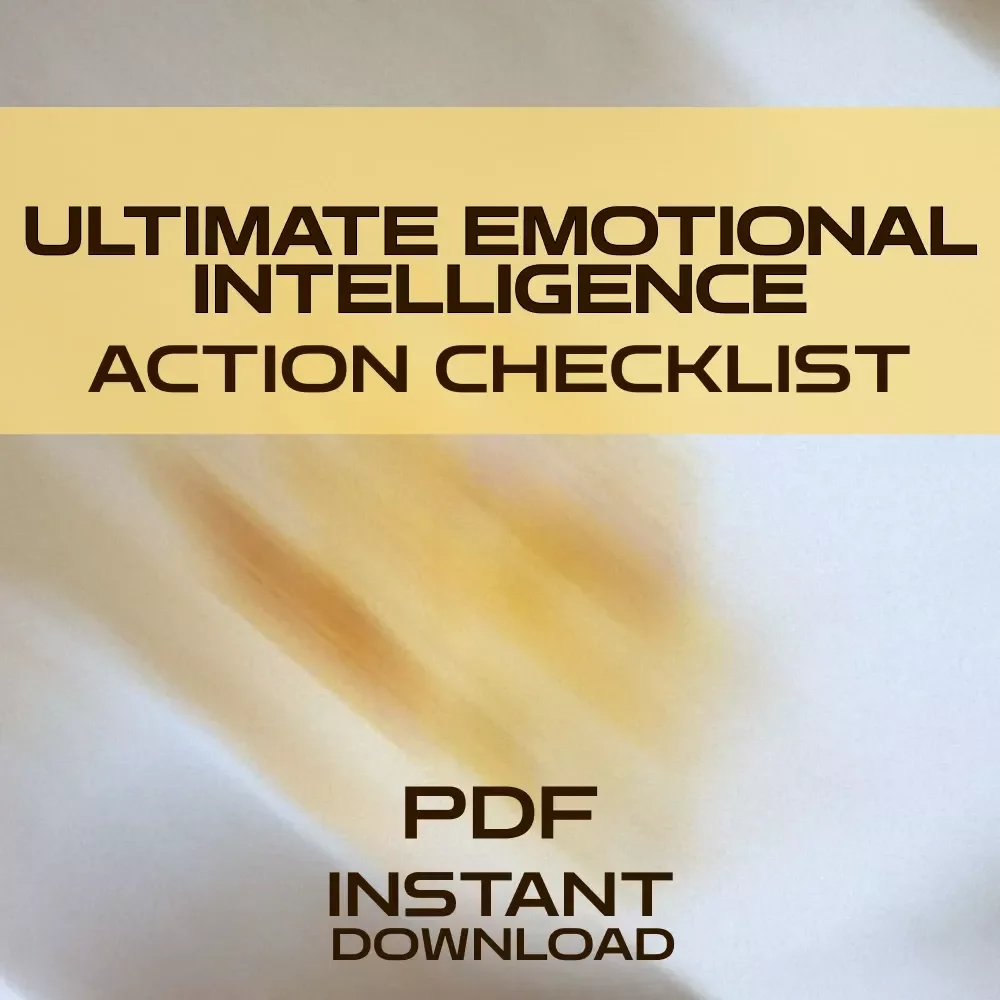 Your Ultimate Emotional Intelligence Action Checklist: Level Up Your EQ Like a Pro | EQ Growth Guide | Emotional Intelligence How to Develop | Printable PDF
