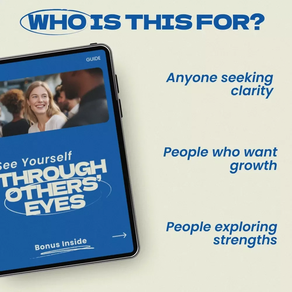 See Yourself Through Others’ Eyes Guide – How to Ask Others What Your Strengths Are, Self-Discovery Workbook, Personal Growth Feedback Tool, Confidence Building Digital Download