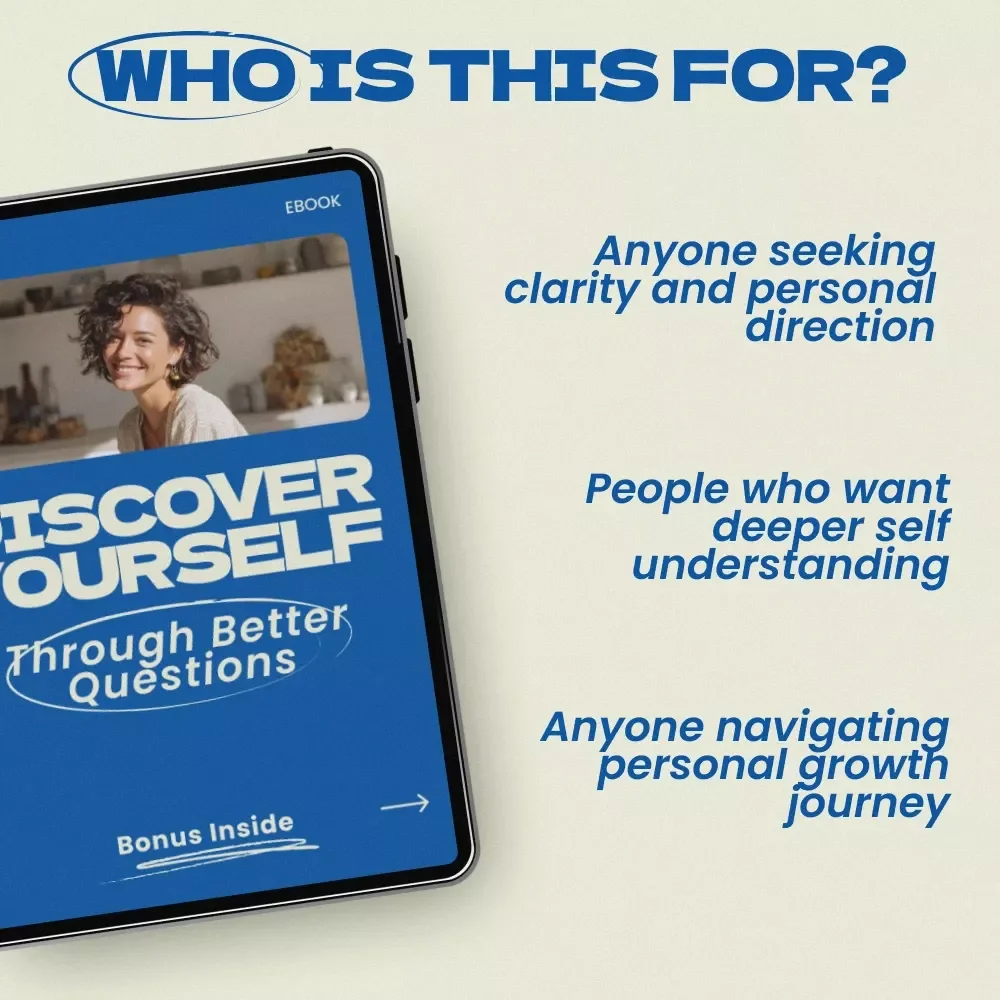 Discover Yourself Through Better Questions – AI Prompts for Self Discovery Questions eBook, Guided Reflection Workbook, Personal Growth & Mindset Clarity Digital Download