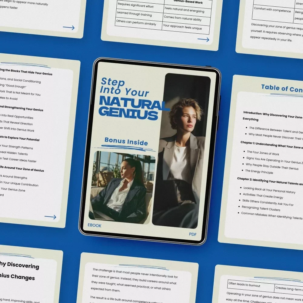 Step Into Your Natural Genius – A Transformational eBook on How to Find Your Zone of Genius, Discover Your Unique Strengths, and Design a Life Aligned With Your True Potential