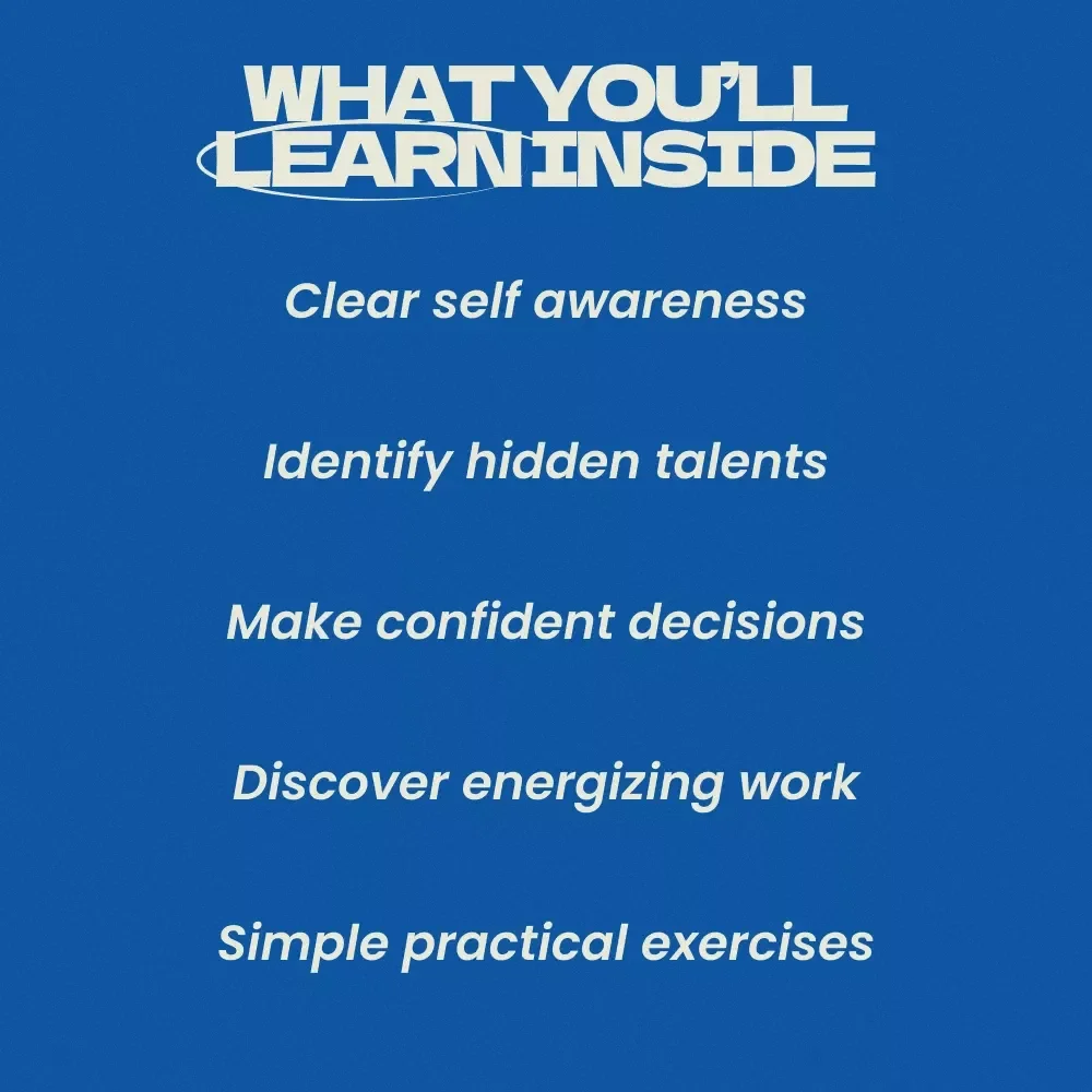 Discover What You’re Naturally Good At – A Practical Guide on how to know what you are good at, Find Your Strengths, Talents & Hidden Abilities, Self-Discovery Workbook