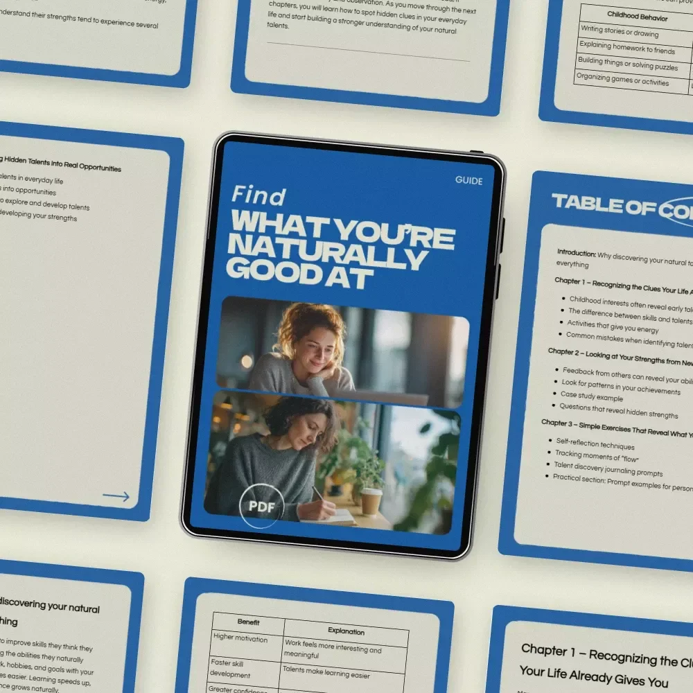 Find What You’re Naturally Good At – A Practical Guide on How to Discover Your Natural Talents, Identify Strengths, and Turn Them into Real Opportunities