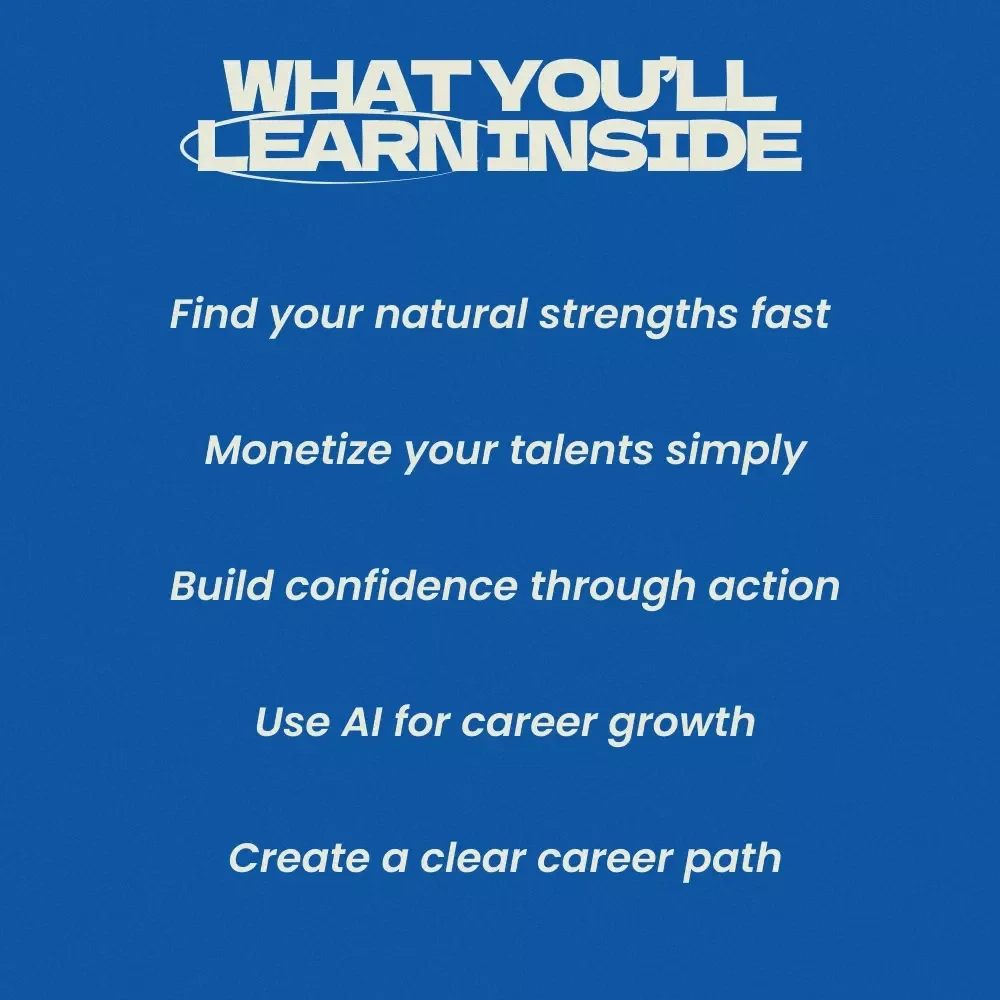 Turn Your Natural Talents Into a Career You Love – How to Turn Your Talents Into a Career eBook, Digital Guide for Finding Purpose, Monetizing Skills & Building a Career You Love