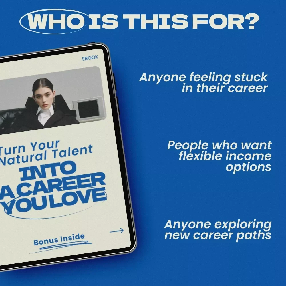Turn Your Natural Talents Into a Career You Love – How to Turn Your Talents Into a Career eBook, Digital Guide for Finding Purpose, Monetizing Skills & Building a Career You Love