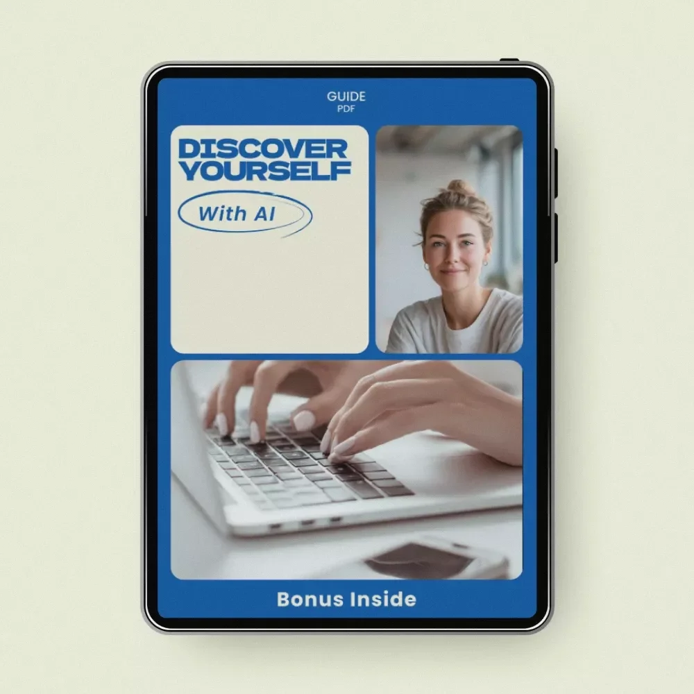 Discover Yourself With AI – Powerful Guide with AI Prompts for Personal Growth Reflection, Self-Discovery Workbook, Reflection System & Habit Awareness Tool