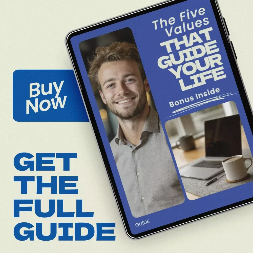 The Five Values That Guide Your Life – A Practical Guide on how to know your top 5 values, Find Clarity, Purpose & Direction, Self Discovery Workbook, Personal Growth Digital Download