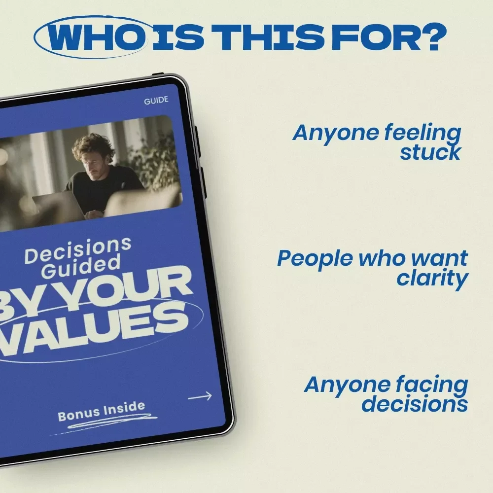 Decisions Guided by Your Values – A Practical Guide on how to make decisions based on your values for Clarity, Confidence, and Life Alignment