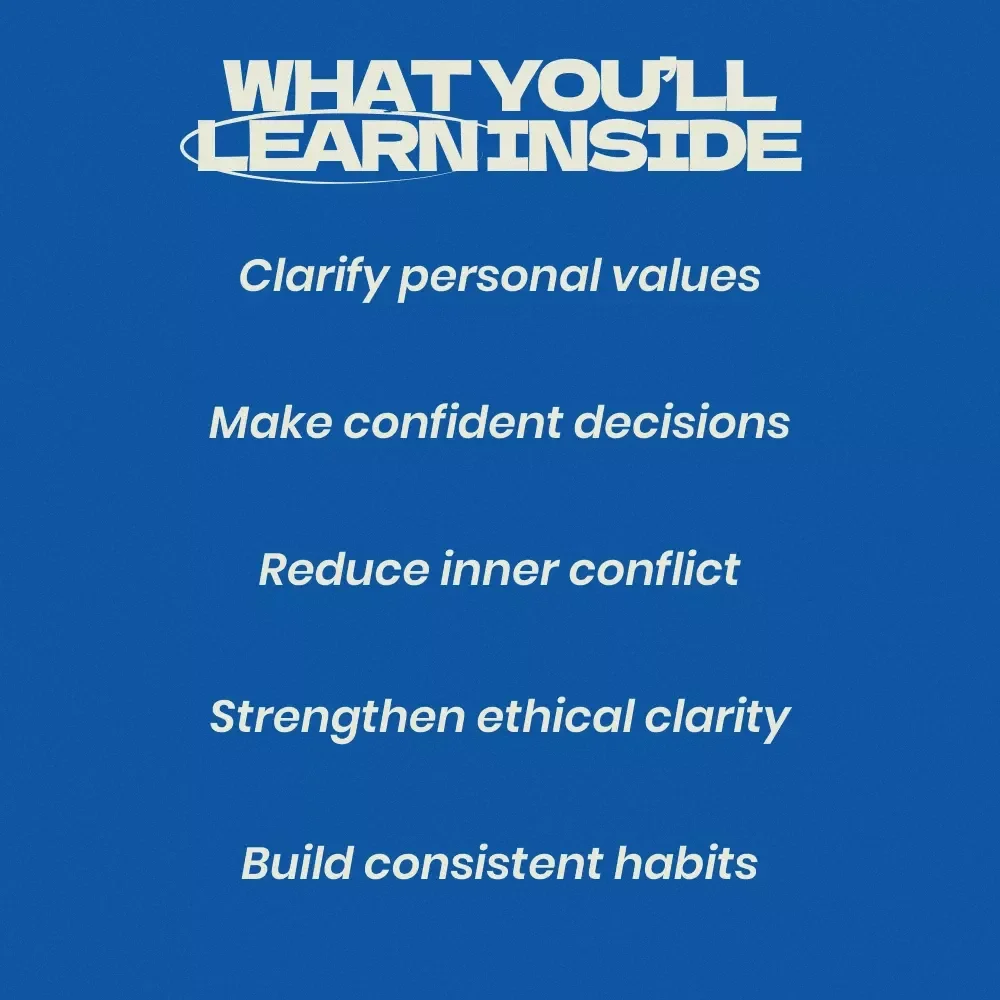 Find Your Inner Compass and Make Decisions With Confidence – A Practical eBook on how to define your moral compass, Build Strong Values, and Make Clear Life Choices