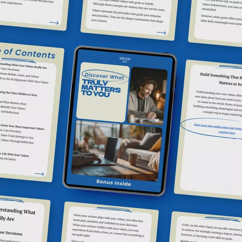 Discover What Truly Matters to You | How to Figure Out Your Core Values eBook, Self Discovery Guide, Personal Growth Workbook, Values Clarity Digital Download