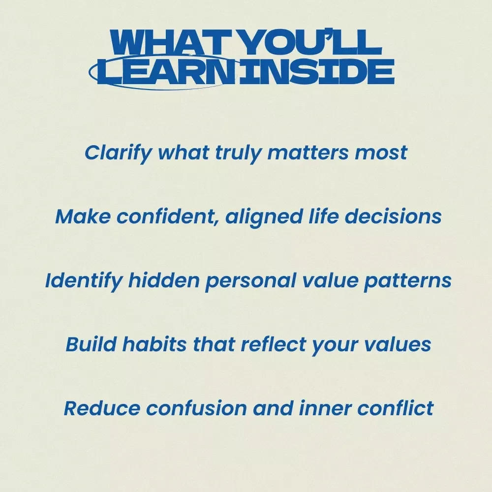Discover What Truly Matters to You | How to Figure Out Your Core Values eBook, Self Discovery Guide, Personal Growth Workbook, Values Clarity Digital Download
