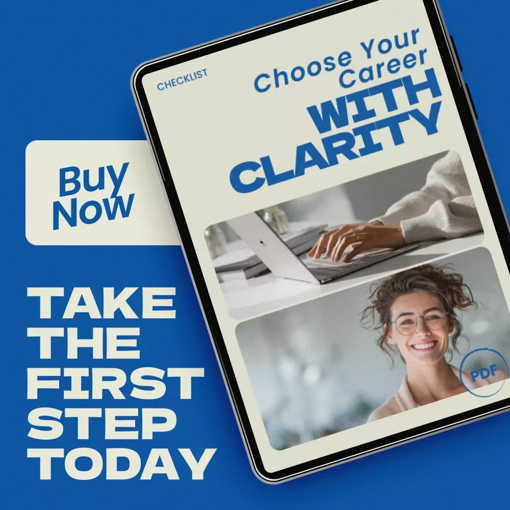 Choose Your Career With Clarity Checklist – Personal Values List for Career Decisions, Find Meaningful Work, Career Alignment Guide, Self Discovery Tool