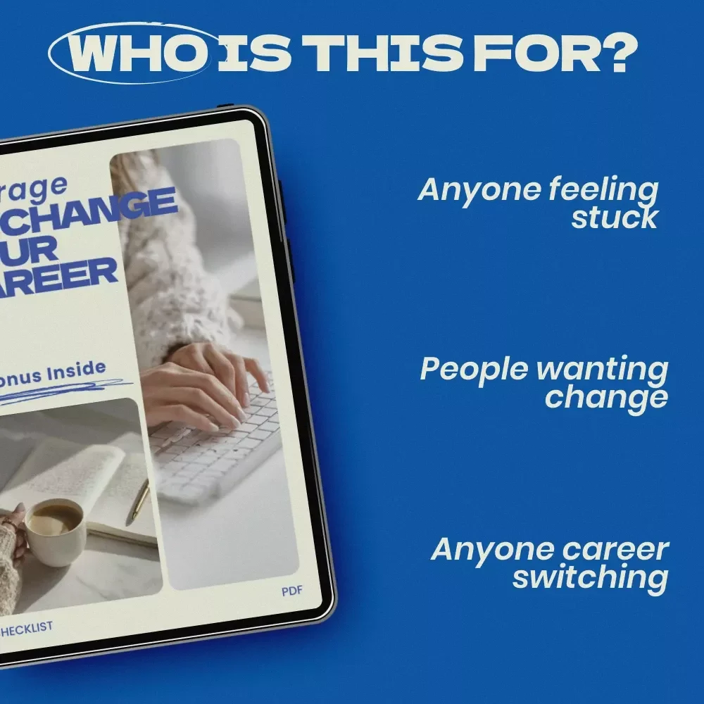 Courage to Change Your Career Checklist – Overcome Fear of Change When Starting a New Career, Career Transition Guide, Confidence Building Digital Download